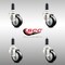 Service Caster 3 Inch 316SS Black Polyurethane Swivel 1-1/8 Inch Expanding Stem Caster Set SCC SCC-SS316EX20S314-PPUB-BLK-118-4 - alternate 3